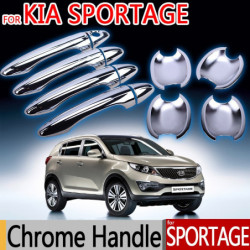 För Kia Sportage Krom Dörr Hantera Covers Trimma Av 4 Dörr 2010 2011 2012 2013 2014 2015 Tillbehör Klistermärken