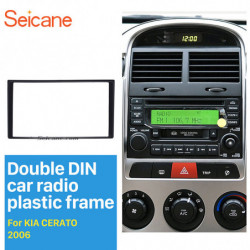 Seicane17398mm 2din Bil Radio Fascia För 20042010 Kia Cerato Optima Magentis Ansikte Tallrik Dvd Panel Rusa Montera