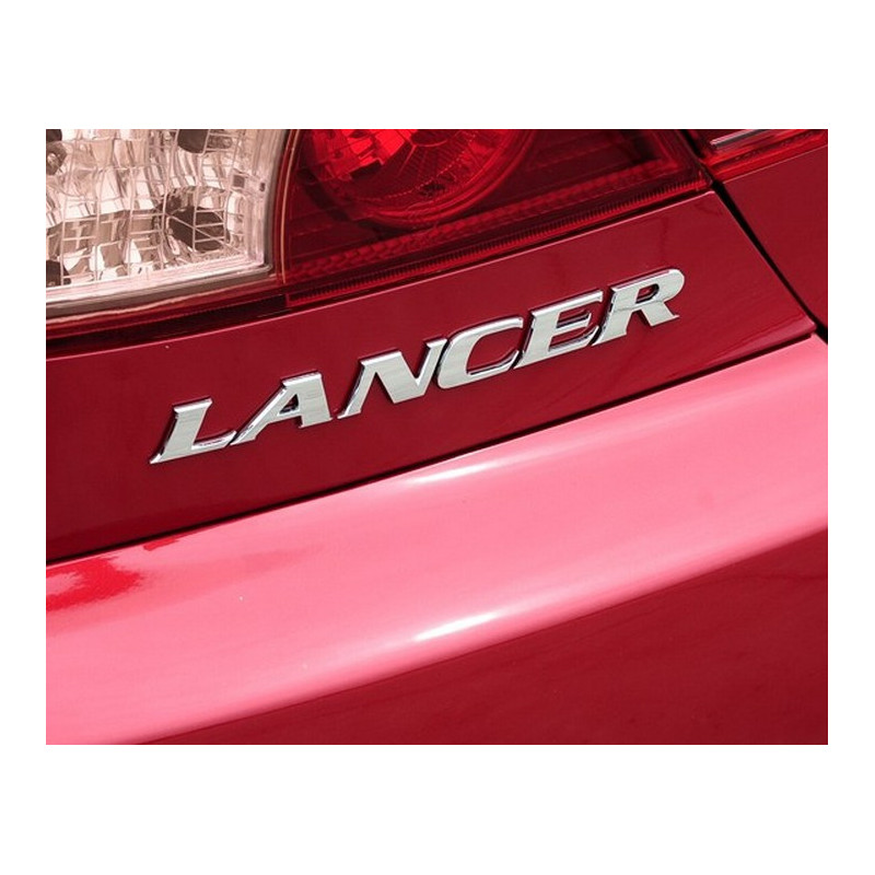 Lancer Brev Markant Krom Logotyp Bricka Emblem Sticker 3d Bil Dekoration Passa För Mitsubishi Lancer