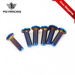 6pc Lots Bränd Titanium Styrning Hjul Bolts Passa En Massa Av Styrning Hjul Arbetar Runda Chef Utrustning Pqyls06crr