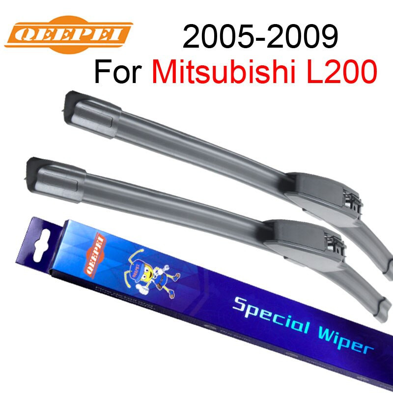 Qeepei Torkare Blades För Mitsubishi L200 20052009 21 Tum 19 Tum Iso9001 Naturlig Sudd Rena Främre Vindskydd