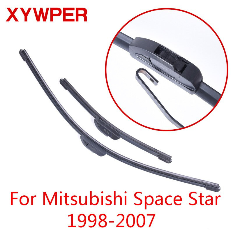 Xywper Torkare Blades För Mitsubishi Plats Stjärna 1998 1999 2000 2001 2002 20032007 Bil Tillbehör Mjuk Sudd