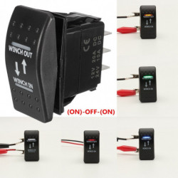 12v 20a Vinsch I Vinsch Ut Onoffon Rocker Växla Tillfällig Led 7pin