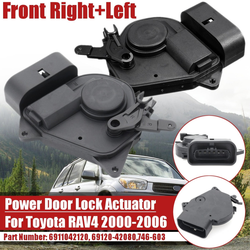 För Toyota Rav4 20012005 6912042080 6911042120 Bil Främre Vänster Rätt Exteriör Kraft Dörr Låsa Actuator