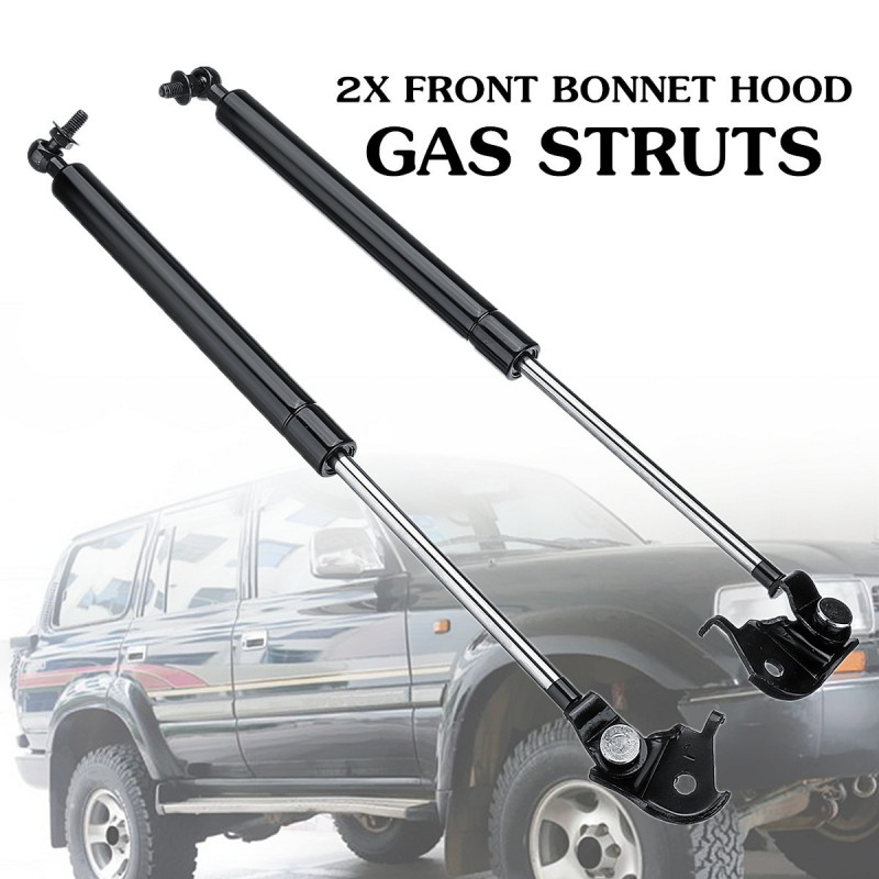 2pair Hätta Baklucka Gas Struts Hiss För Toyota Landa Kryssare 80 Serier 9097 Stål Främre Hätta Längd 47cm