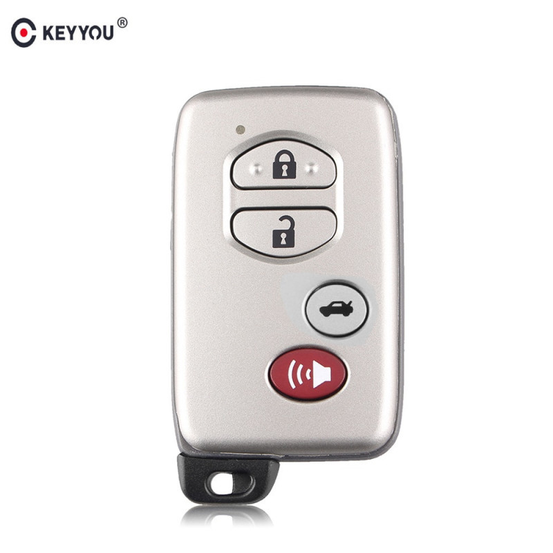 Keyyou Smart Avlägsen Nyckel Skal Fall Fob 2 3 4 Knappar För Toyota Rav4 Landa Kryssare Prado Camry Highlander