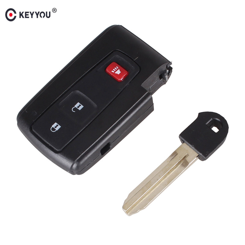 Keyyou 2 1 3 Knappar Bil Avlägsen Nyckel Skal Fall Fob För Toyota Prius 20042009 Toy43 Blad