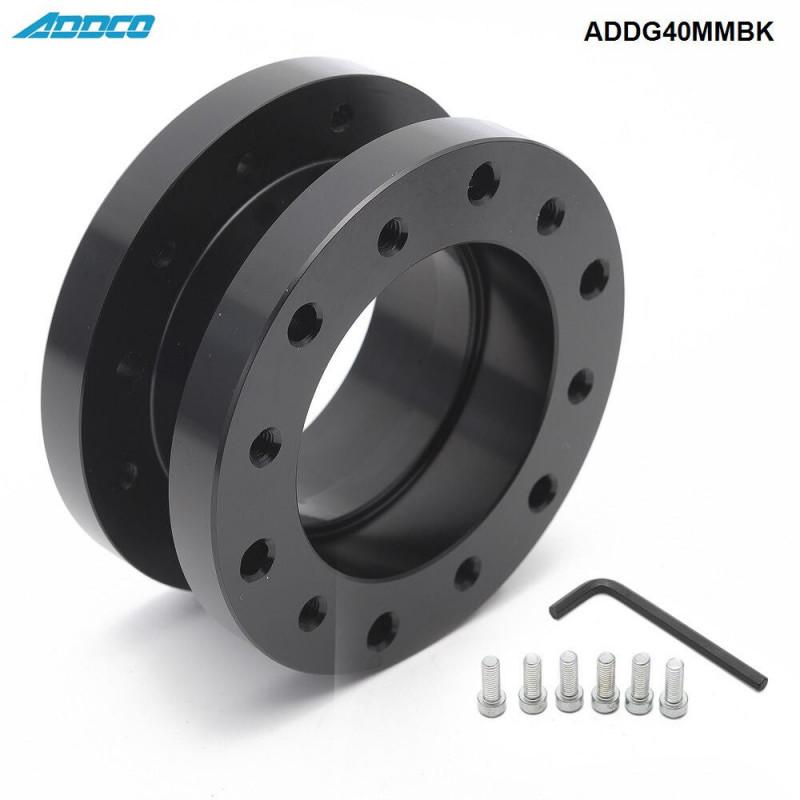 Addco 40mm Legering Styrning Hjul Nav Chef Spacer Extender Passar Till Största Del Styrning Hjul Addg40mmbk