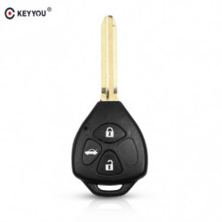 Keyyou 3 Knappar Bil Nyckel Skal Fall Fob För Toyota Camry Corolla Reiz Rav4 Bil Nyckel Toy43 Blad