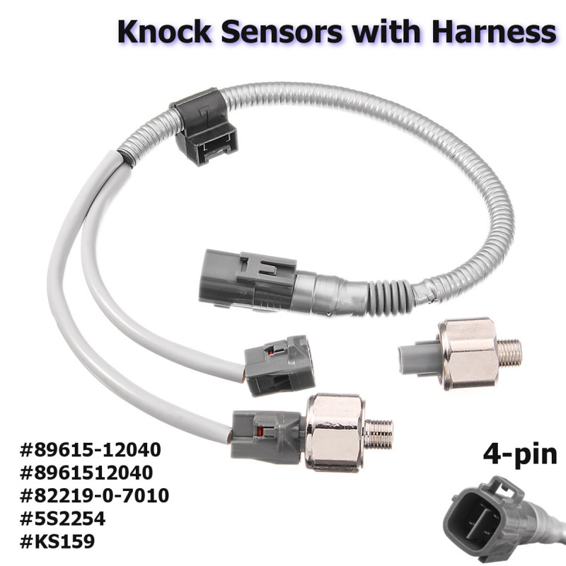 8961512040 5s2254 Ks159 3pcs 4 Stift Uppsättning Slå Sensor Med Sele För Toyota Lexus Corolla Camry Es300 Gs300