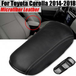 Bil Centrum Trösta Armstöd Låda Omslag Diy Microfiber Svart Läder För Toyota Corolla 2014 2015