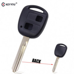 Keyyou Toy47 Blad Avlägsen Nyckel Skal Keykess Fall Fob 2 Knapp För Toyota Yaris Carina Corolla Avensis