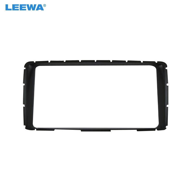 Leewa Bil Stereo Radio Fascia Panel Ram Adapter För Toyota Hilux 2din 202102mm Rusa Tallrik Ram Installation