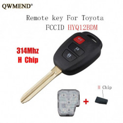 Qwmend 2 1button Avlägsen Nyckel För Toyota Rav4 20132015 För Toyota Prius C V 2012 Hyq12bdm Nyckel G H Chip