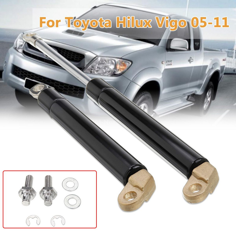 Aluminium Baklucka Gas Struts Bak Trunk Spjäll Utrustning För Toyota Hilux Vigo 20052011 Trunk Svans Port