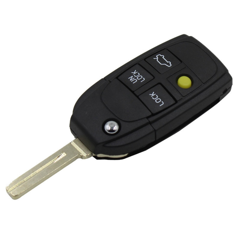 Keyyou Ändrad 4 Knapp Avlägsen Nyckel Flip Nyckel Fob Fall För Volvo S40 V40 S70 C70 V70 S80