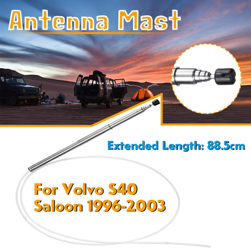 3345775 Ersättning Stål Antenn Mast Siuts För Volvo S40 Salong 19962003 Verktyg Bil Exteriör Delar Utökad