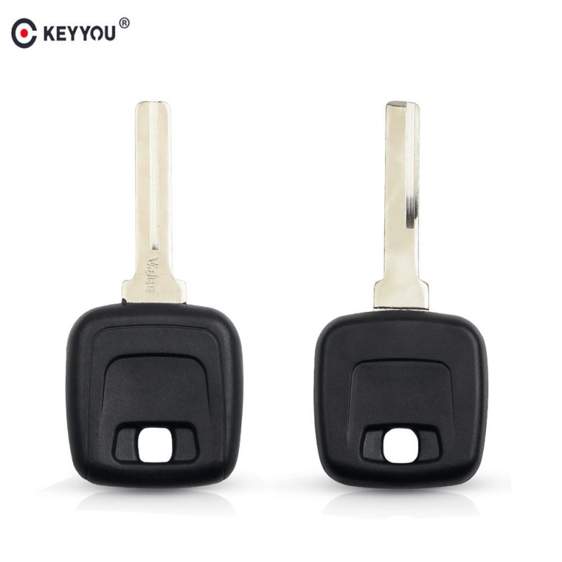 Keyyou 10x Transponder Nyckel Chip Fall Skal Oklippt För Volvo Xc70 Xc90 V50 V70 S60 S80 C30 Volvo S40 S60 S70