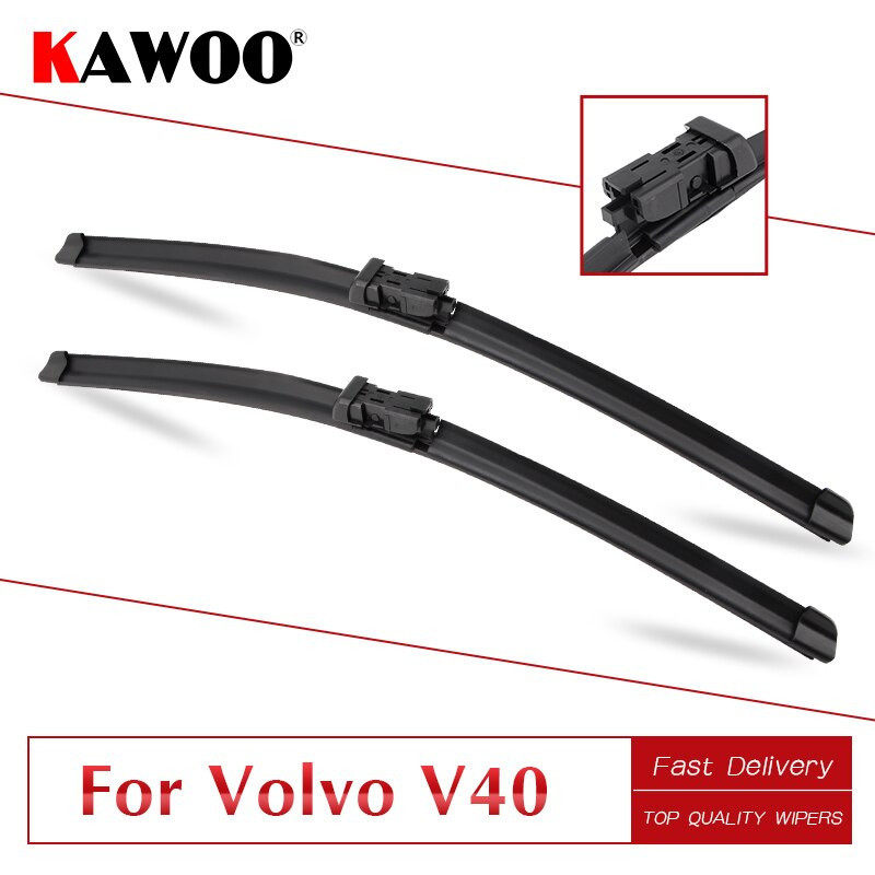 Kawoo För Volvo V40 Bil Mjuk Sudd Torkare Blades 1995 1996 1997 1998 1999 2000 2001 2002 2003 2004 2012 2013 2014