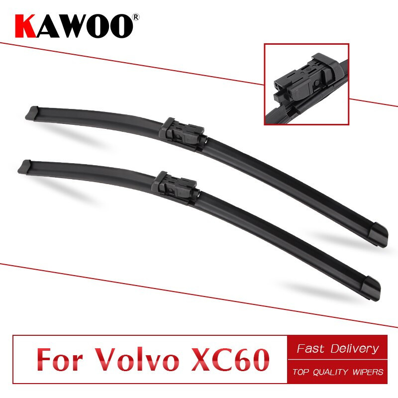 Kawoo För Volvo Xc60 Bil Mjuk Sudd Windcreen Vindrutetorkare Blades 2008 2009 2010 2011 2012 2013 2014 2015 Passa