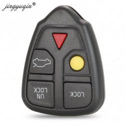 Jingyuqin Bil Keyless Skal För Volvo Volvo Xc70 Xc90 V50 V70 S60 S80 C30 5 Knapp Avlägsen Nyckel Fall Fob