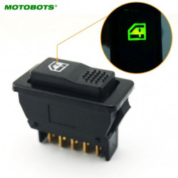 Motobots 1 St Bil Universell 5pins Bil Kraft Fönster Växla 12v 24v 20a Med Belysning Indikator Fd1440