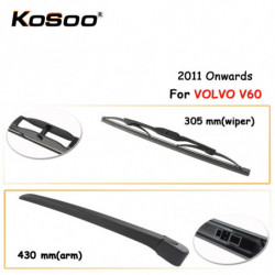 Kosoo Bil Bil Bak Bil Torkare Blad För Volvo V60 305 Mm 2011 Framåt Bak Fönster Vindskydd Torkare Blades Ärm