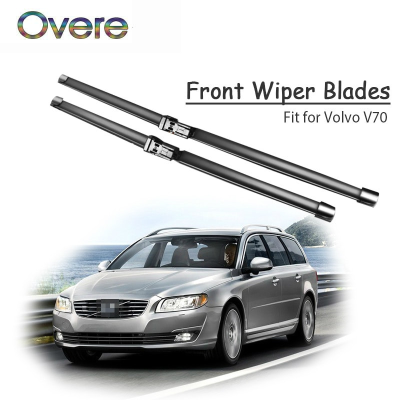 Overe 1set Sudd Bil Främre Torkare Blad Utrustning För Volvo V70 2015 2014 20132005 Vindruta Torkare Tillbehör