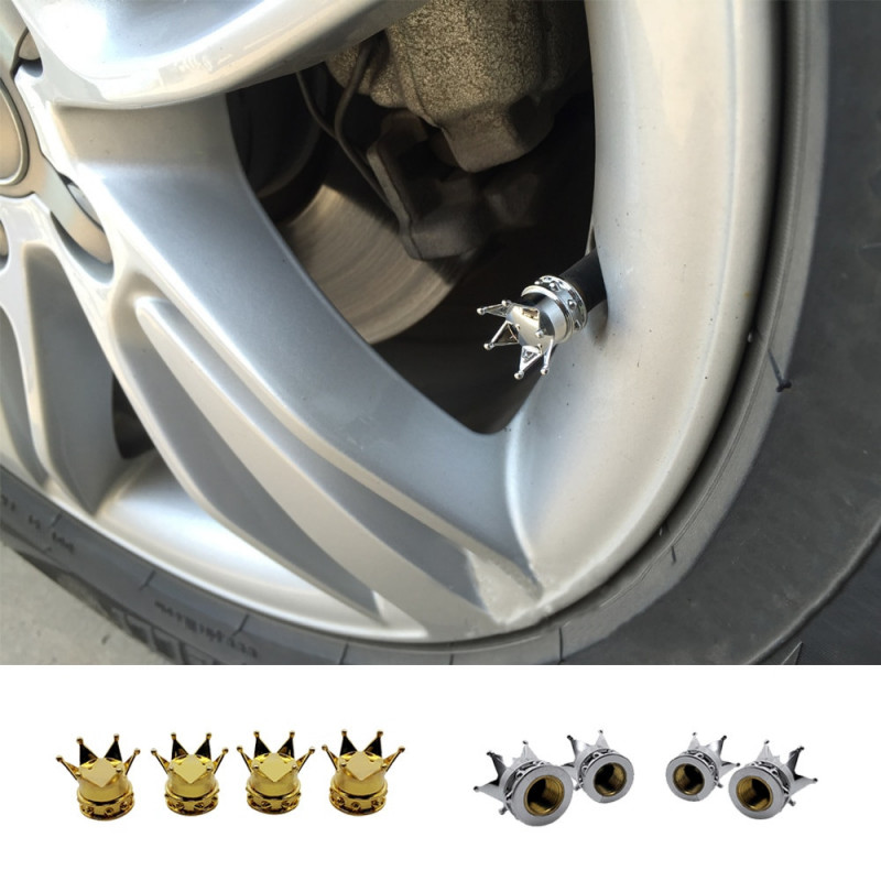 4pack Bil Styling Metall Hjul Däck Ventil Caps För Vw Golf 6 Vadställe Mondeo Mk4 Volvo S60 Opel Insignier Audi