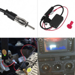 Svart 12v Bil Bil Radio Signal Förstärkare Ant208 Bil Fm Antenn Booster