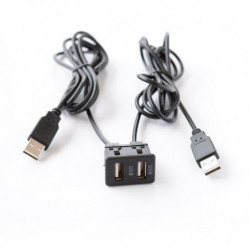 Biurlink 2 Usb Hamn Dubbel Usb Connector Laddning Kabel Audio Linje Adapter För Bmw E46 E39 E53 För Toyota Honda