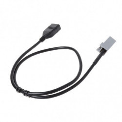 Aux Usb Audio Kabel Adapter Kvinna Hamn Förlängning Tråd För Honda Medborgerlig Jazz Crv