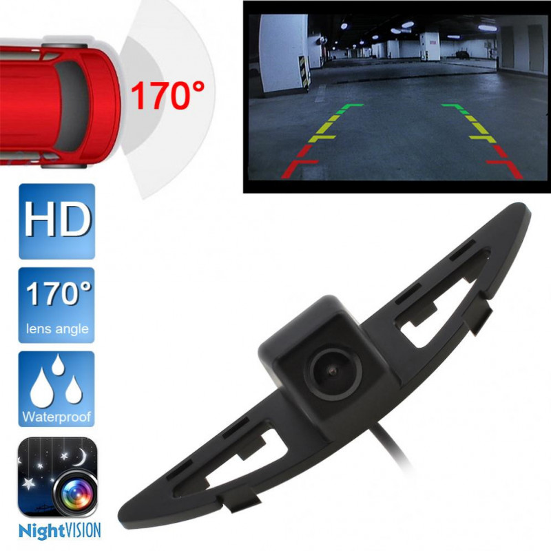 Ccd Hd 480tvl 170 Degrees Bred Vinkel Bil Bak Se Kamera Bil Omvänd Säkerhetskopiering Parkering Kamera För 08