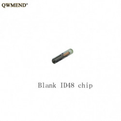 Qwmend 1pcscar Nyckel Transponder Chip Id48 Glas För Vw Skoda Sittplats Audi Honda Tom Inte Kodad
