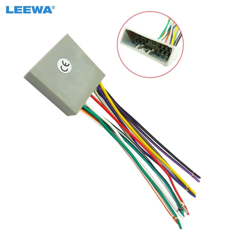 Leewa Bil Cd Spelare Radio Audio Stereo Ledningar Sele Adapter Plugg För Honda 0608 Medborgerlig Passa Crv Acura