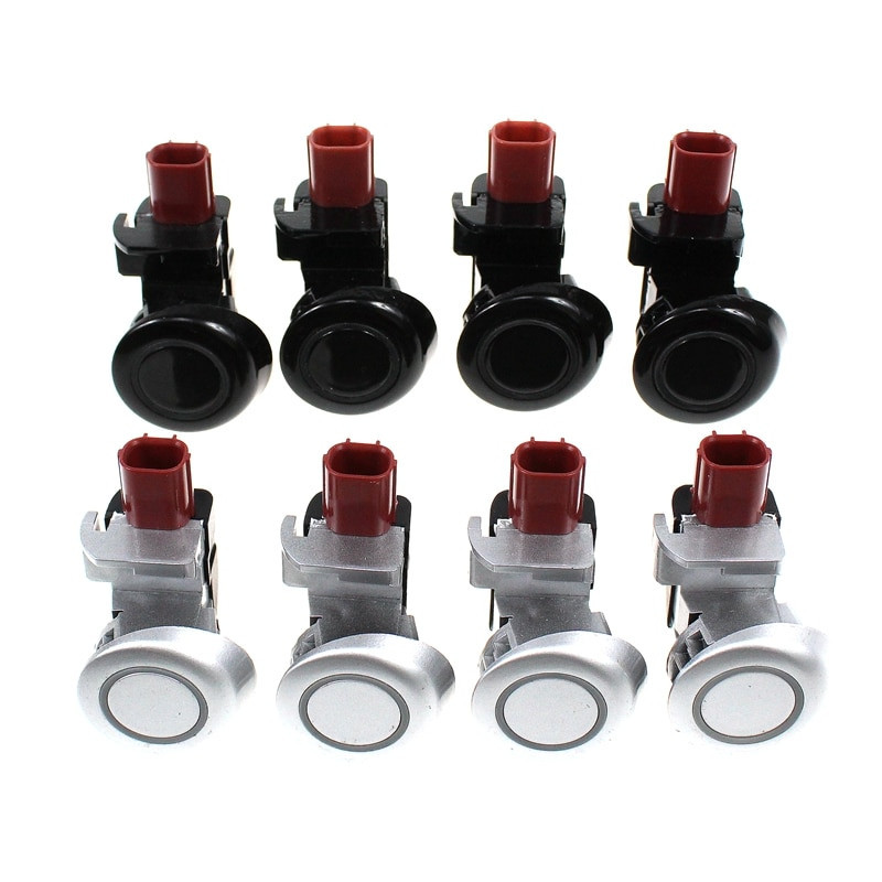 Larbll Bil Bil Svart Silver 4pack Massa Parkering Sensor Tillbaka Upp 39690shja61 För Honda Odyssey 05 06 07 08