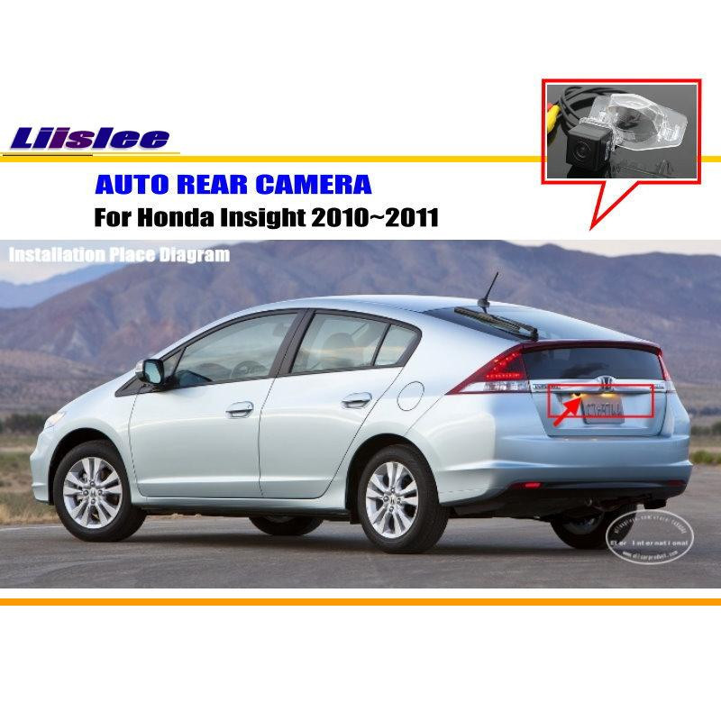 Liislee För Honda Insikt 20102011 Bak Se Kamera Tillbaka Upp Parkera Kamera Hd Ccd Rca Ntst Kompis Licens Tallrik