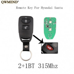 Qwmend 3pcs2buttons Panik 315mhz För Hyundai Tucson Santa Fe Elantra 2005 2006 2007 2008 2009 2010 2011 Keyless