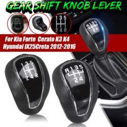 5 Hastighet Bil Redskap Flytta Knopp Pu Läder Spak Shifter Pinne För Kia K2 K3 K4 Sportag Forte Cerato K3 För