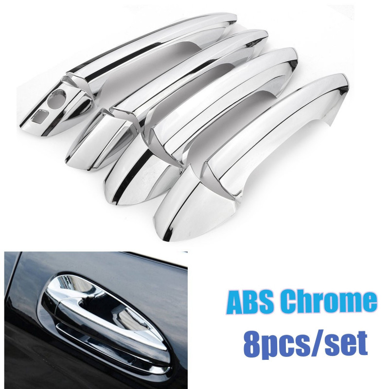 8pcs Krom Sida Dörr Hantera Omslag Trimma Uppsättning För Mercedes Benz B C E Glk Ml Klass W246 W204 W212 X204