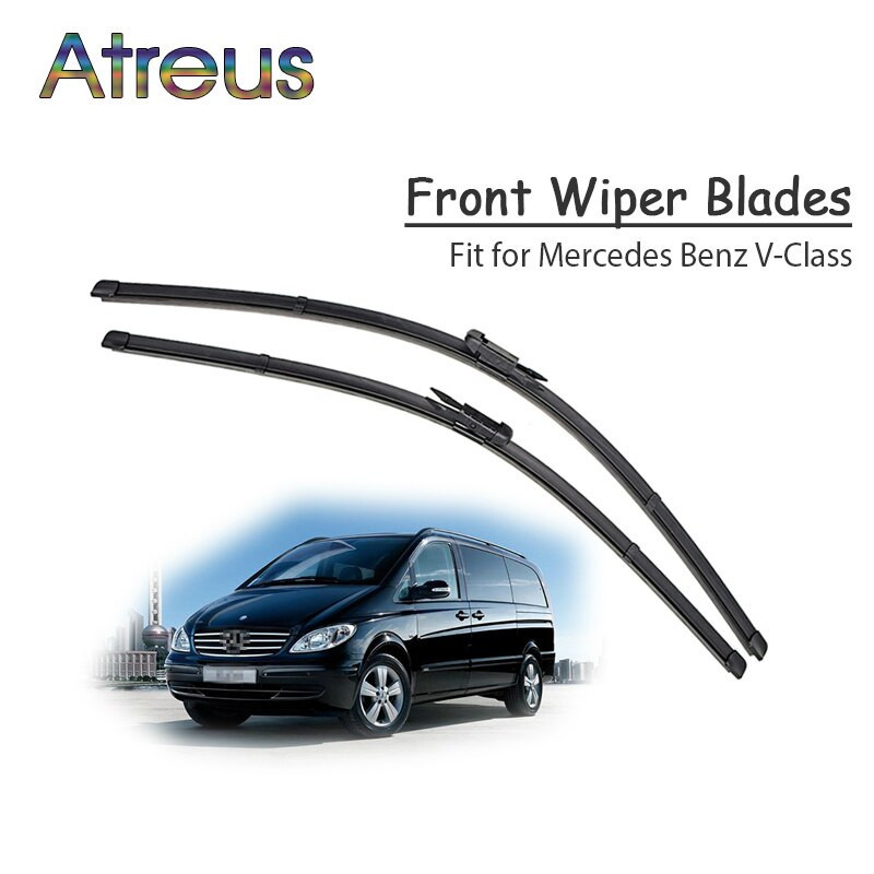 Atreus 2pcs Lång Liv Sudd Främre Torkare Blades För Mercedes Benz V Klass Vito Viano W639 W447 V200 V250 109