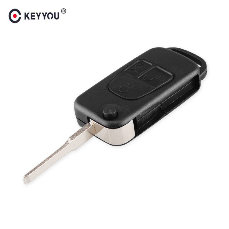 Keyyou 3 Knappar Flip Avlägsen Bil Nyckel Skal Med Hu64 Blad För Mercedes Benz Mercedes Benz Ml Sl S C Switch