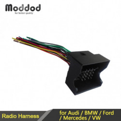 Radio Adapter Tråd Sele Connector För Bmw Audi Vw Mercedes Bilar Ledningar Kabel Adapter