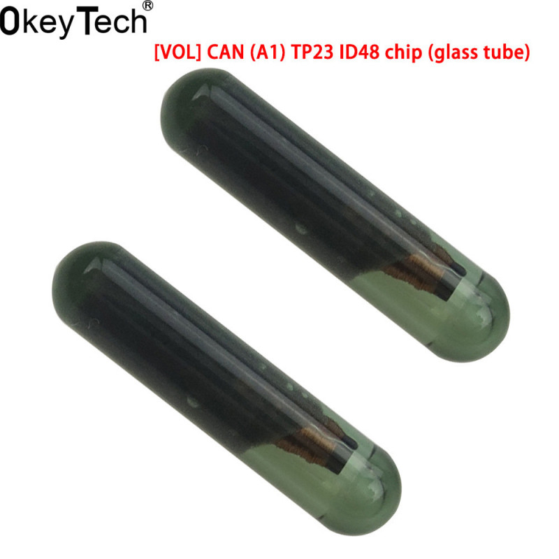 Okeytech 10 St Massa Tp23 Id48 Bil Transponder Chip Id 48 Bil Nyckel Chip 48 Glas Rör Passa För Vw För Audi