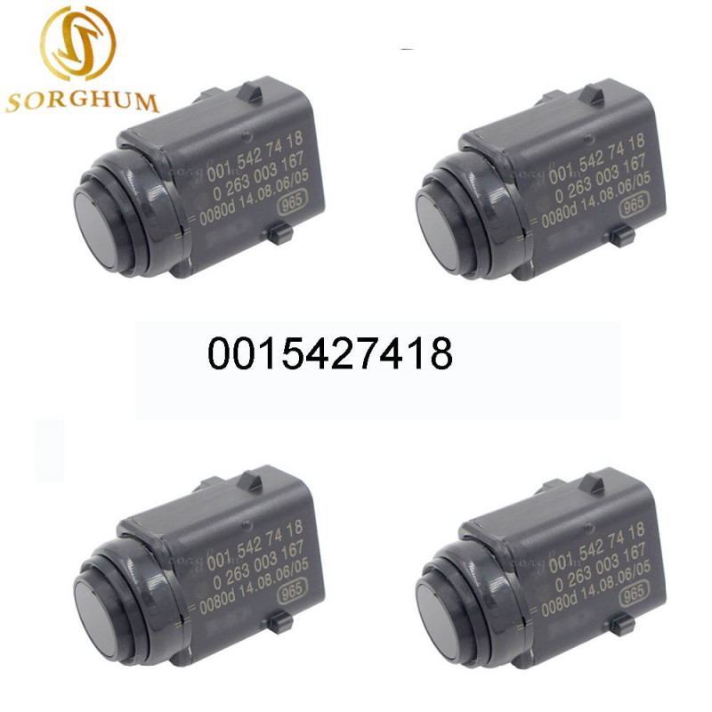 4pack Pdc Parkering Distans Sensor 0015427418 För Mercedes Benz W203 W209 W210 W211 W220 W163