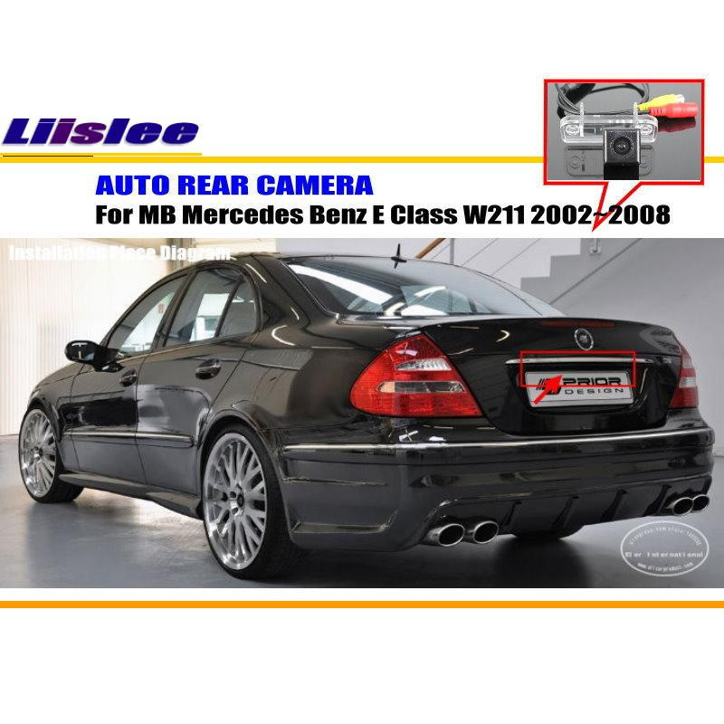 Liislee Bil Kamera För Mercedes Benz E Klass W211 20022008 Bak Se Kamera Hd Ccd Rca Ntst Kompis Licens Tallrik