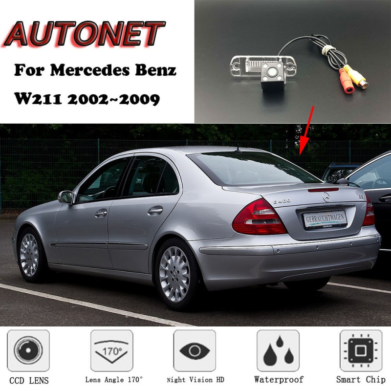 Autonet Säkerhetskopiering Bak Se Kamera För Mercedes Benz W211 2002 2003 2004 2005 2006 2007 2008 2009 Natt