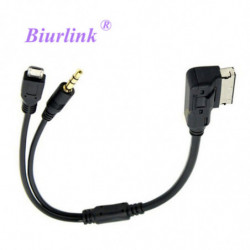 Android Micro Usb Till Ami Gränssnitt Aux Adapter Kabel För Mercedes Benz C63 E200l E S Gl W Klass