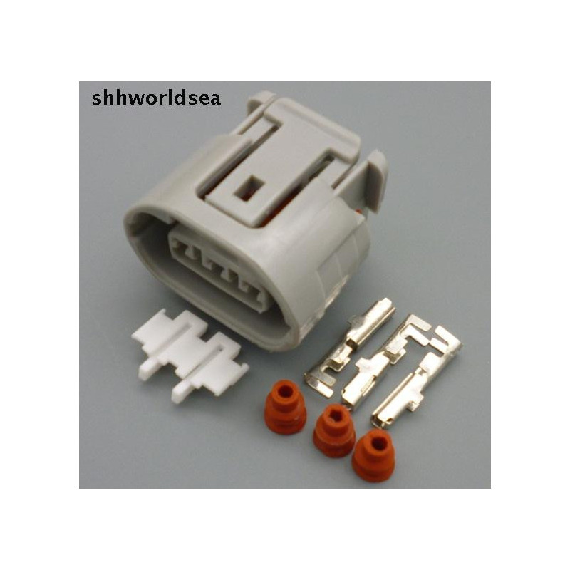 Shhworldsea 50sets 3 Stift Bil Elektrisk Connector Plugg Omformare Leda Reparera Passar För Mitsubishi Oval Sele