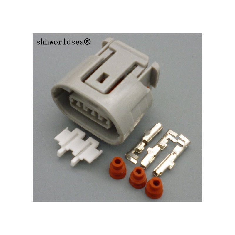 Shhworldsea 1sets 3pin Bil Connector Omformare Leda Reparera Passar För Mitsubishi Oval Sele Bil Anslutningar